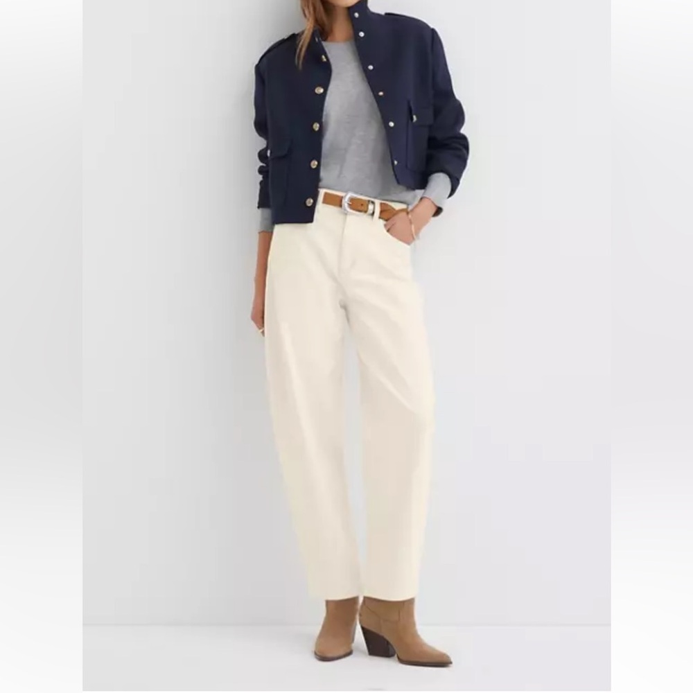 Loft High Rise Barrel Jeans size 4/27
